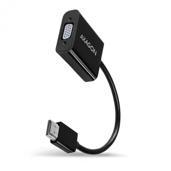 Axagon RVH-VGAN HDMI -> VGA adapteris FullHD, 1920x1200, audio OUT, power IN