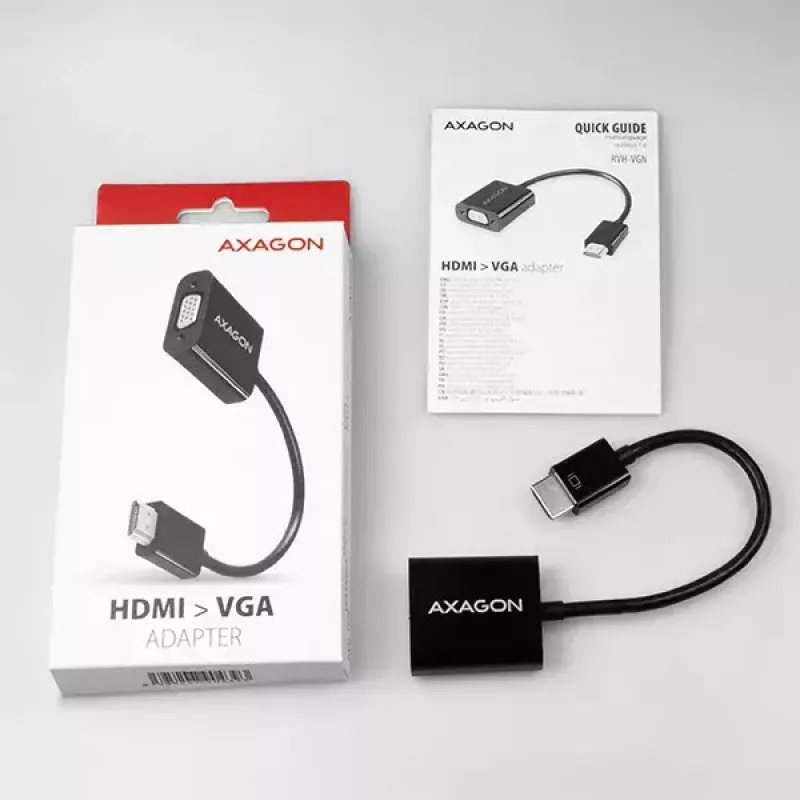 Axagon RVH-VGN HDMI -> VGA adapteris FullHD, 1920x1200