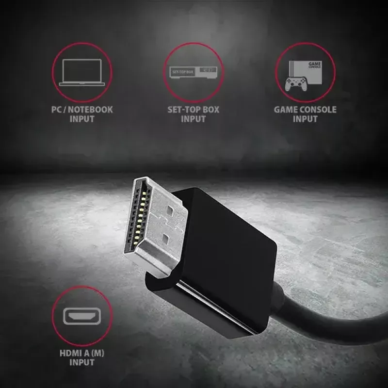 Axagon RVH-VGN HDMI -> VGA adapteris FullHD, 1920x1200