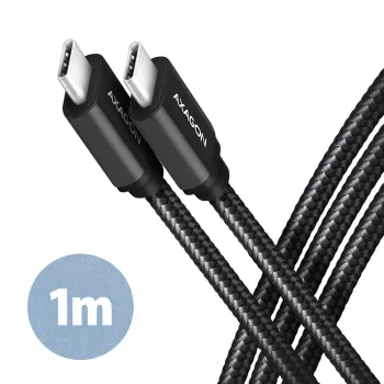Axagon BUCM3-CM10AB SPEED USB-C <> USB-C 3.2 Gen 1 kabelis 1 m
