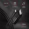 Axagon RVC-DPC USB-C -> DisplayPort kabelis 1,8 m 4K/60Hz