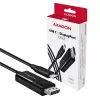 Axagon RVC-DPC USB-C -> DisplayPort kabelis 1,8 m 4K/60Hz