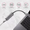 2,5 Gigabitu Ethernet adapteris AXAGON ADE-25R — USB Type-C, 10/100/1000/2500 Mbit, 5000 Mbit/s, alumīnijs, pelēks