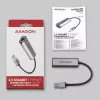 2,5 Gigabitu Ethernet adapteris AXAGON ADE-25R — USB Type-C, 10/100/1000/2500 Mbit, 5000 Mbit/s, alumīnijs, pelēks