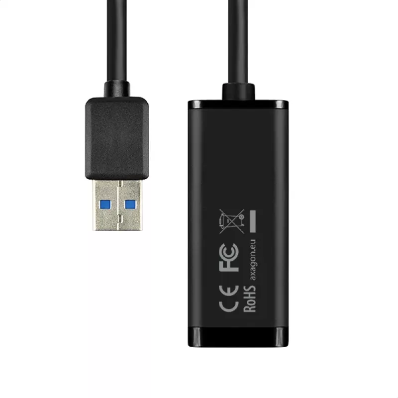 Axagon ADE-SR USB-A gigabitu Ethernet adapteris, Vadu, USB, Ethernet, 1000 Mbit/s, Melns