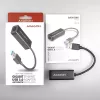 Axagon ADE-SR USB-A gigabitu Ethernet adapteris, Vadu, USB, Ethernet, 1000 Mbit/s, Melns