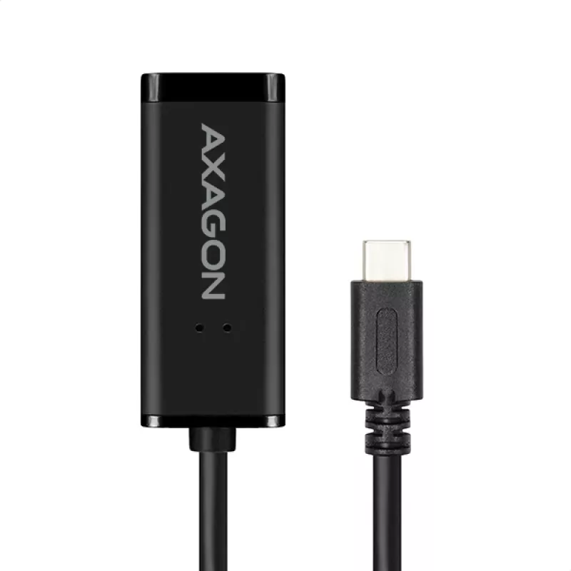 Axagon ADE-SRC USB-C gigabitu Ethernet adapteris, vadu, USB Type-C, Ethernet, 1000 Mbit/s, Melns