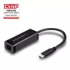 Axagon ADE-SRC USB-C gigabitu Ethernet adapteris, vadu, USB Type-C, Ethernet, 1000 Mbit/s, Melns