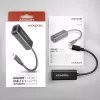 Axagon ADE-SRC USB-C gigabitu Ethernet adapteris, vadu, USB Type-C, Ethernet, 1000 Mbit/s, Melns