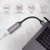 AXAGON USB 3.2 Gen 1 Type-A uz Gigabit Ethernet adapteris ADE-TR — 10/100/1000 Mbps, metāla titāna pelēks, 5000 Mbit/s