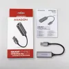 AXAGON USB 3.2 Gen 1 Type-A uz Gigabit Ethernet adapteris ADE-TR — 10/100/1000 Mbps, metāla titāna pelēks, 5000 Mbit/s