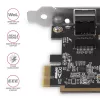 Axagon PCEE-GRF PCIe - Gigabit Ethernet adapter Realtek 8111F ar SP & LP
