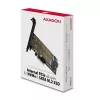 Axagon PCEM2-D PCIe x4 - M.2 NVMe M-key + SATA B-key slot adapteris ar SP un LP
