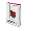 Interfeisa karte AXAGON PCES-SA6 — PCIe uz SATA (ASM1166), 6 Gbit/s, pilna augstuma/zema profila, iekšēja
