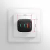 Axagon ACU-DPQ65 GaN sienas lādētājs 65W, 3x ports (USB-A + divi USB-C), PD3.0/QC4+/PPS/Apple