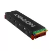 Axagon CRL-M2 Pasīvs alumīnija dzesētājs visiem M.2 SSD, izmērs 2280, augstums 12 mm.