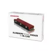 Axagon CRL-M2 Pasīvs alumīnija dzesētājs visiem M.2 SSD, izmērs 2280, augstums 12 mm.