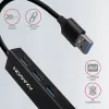 Axagon HMA-GL3A Multiport-Hubs USB 3.0 Type A Gbit-LAN 3x USB-A microSD Vadu USB 3.2 Gen 1 (3.1 Gen 1) Type-A Melns
