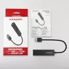 Axagon HMA-GL3A Multiport-Hubs USB 3.0 Type A Gbit-LAN 3x USB-A microSD Vadu USB 3.2 Gen 1 (3.1 Gen 1) Type-A Melns