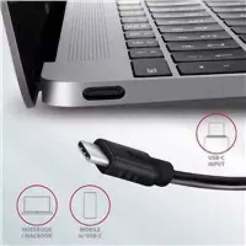 AXAGON HMC-4G2, USB-C 3.2 Gen 2 10 Gb/s centrmezgls, porti 2x USB-A + 2x USB-C, USB-C kabelis 13 cm
