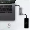 AXAGON HMC-4G2, USB-C 3.2 Gen 2 10 Gb/s centrmezgls, porti 2x USB-A + 2x USB-C, USB-C kabelis 13 cm