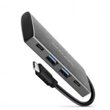 AXAGON HMC-4G2, USB-C 3.2 Gen 2 10 Gb/s centrmezgls, porti 2x USB-A + 2x USB-C, USB-C kabelis 13 cm