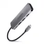 Axagon HMC-5 USB 3.2 Gen 1 centrmezgls, 2x USB-A, HDMI, SD/microSD, PD 100W, 20cm USB-C kabelis
