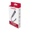 Axagon HMC-5 USB 3.2 Gen 1 centrmezgls, 2x USB-A, HDMI, SD/microSD, PD 100W, 20cm USB-C kabelis