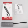 Axagon HMC-5G2 SPEEDSTER 5 vienā USB-C centrmezgls, 2x USB-A, 2x USB-C, HDMI, PD 60 W