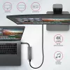 Axagon HMC-5G2 SPEEDSTER 5 vienā USB-C centrmezgls, 2x USB-A, 2x USB-C, HDMI, PD 60 W