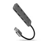 Axagon HUE-MSA Superspeed USB-A Switch Hub 4x USB 3.0 Active - 20cm Black USB 3.2 Gen 1 (3.1 Gen 1) Type-A 5000 Mbit/s Grey