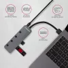 Axagon HUE-MSA Superspeed USB-A Switch Hub 4x USB 3.0 Active - 20cm Black USB 3.2 Gen 1 (3.1 Gen 1) Type-A 5000 Mbit/s Grey