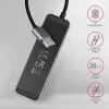 Axagon HUE-MSA Superspeed USB-A Switch Hub 4x USB 3.0 Active - 20cm Black USB 3.2 Gen 1 (3.1 Gen 1) Type-A 5000 Mbit/s Grey