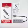 Axagon HUE-MSA Superspeed USB-A Switch Hub 4x USB 3.0 Active - 20cm Black USB 3.2 Gen 1 (3.1 Gen 1) Type-A 5000 Mbit/s Grey