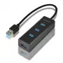 Axagon HUE-S2B 4x USB 3.0 CHARGING centrmezgls, barošana micro USB