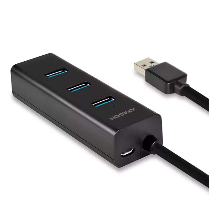 Axagon HUE-S2B 4x USB 3.0 CHARGING centrmezgls, barošana micro USB