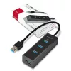 Axagon HUE-S2B 4x USB 3.0 CHARGING centrmezgls, barošana micro USB