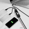 Axagon HUE-S2BL 4x USB 3.0 CHARGING centrmezgls ar 1,2 m kabeli, micro USB barošana