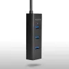 Axagon HUE-S2BL 4x USB 3.0 CHARGING centrmezgls ar 1,2 m kabeli, micro USB barošana