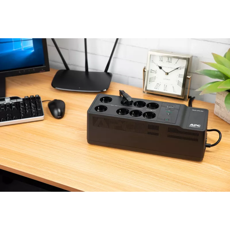 APC Back-UPS BE850G2-GR - Avārijas barošanas bloks 8 kontaktligzdas, 850VA, 2 USB lādētāji, 1 USB datu ports