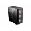 MSI MAG Forge M100R Midi Tower melns, caurspīdīgs