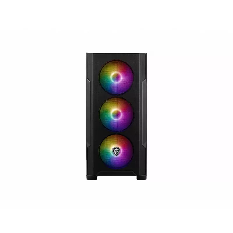 MSI MAG Forge M100R Midi Tower melns, caurspīdīgs