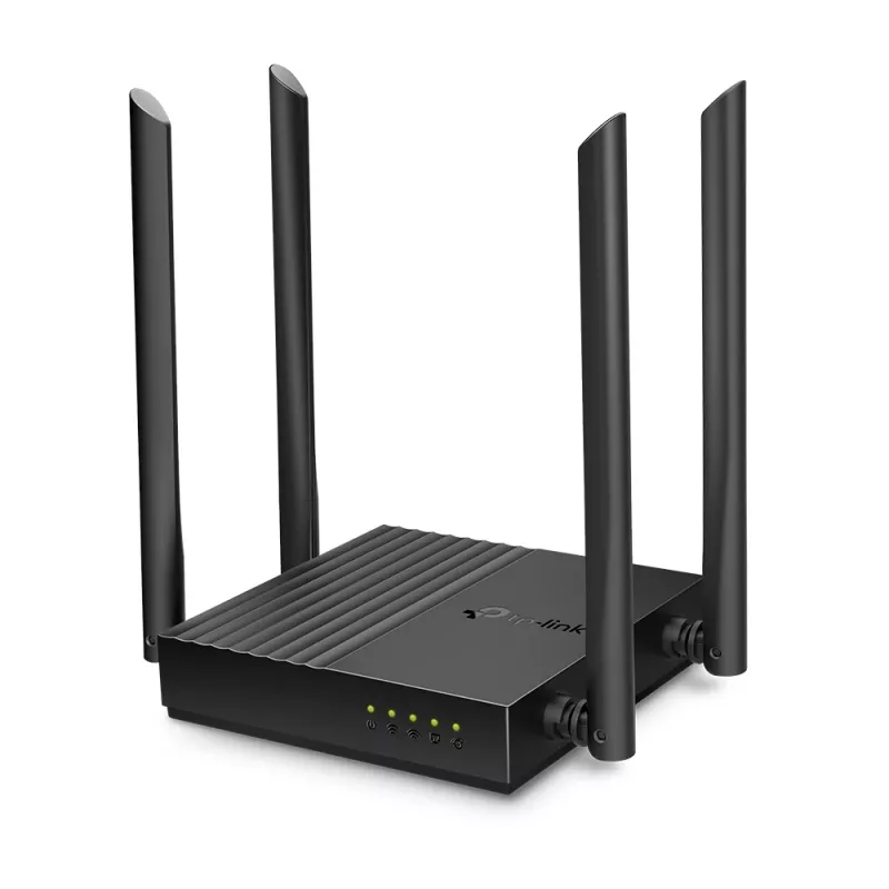 TP-Link ARCHER A64 bezvadu maršrutētājs Gigabit Ethernet Divjoslu (2,4 GHz / 5 GHz) Melns