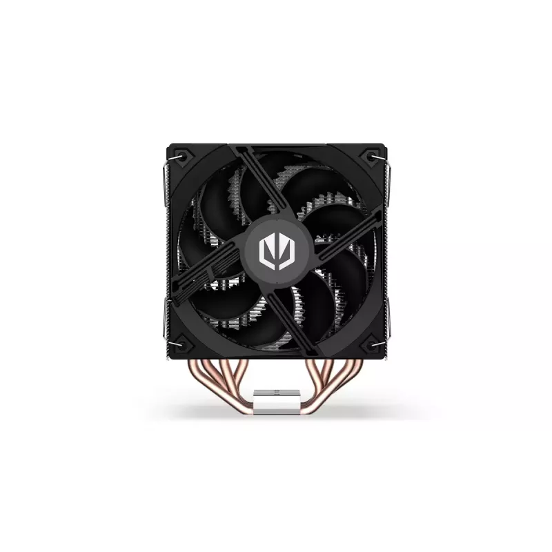 Gaisa dzesētājs ENDORFY Fera 5 Dual Fan — 2x 120 mm PWM ventilatori, 4 siltuma caurules, TDP 220 W, saderīgs ar LGA 2011 un dažādiem ligzdām, melns