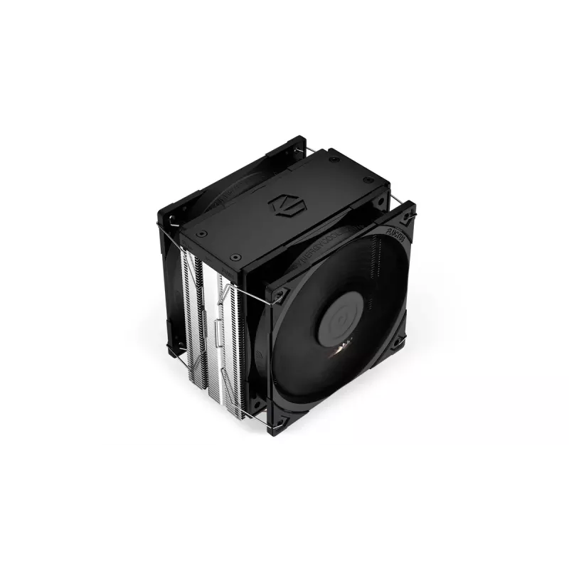 Gaisa dzesētājs ENDORFY Fera 5 Dual Fan — 2x 120 mm PWM ventilatori, 4 siltuma caurules, TDP 220 W, saderīgs ar LGA 2011 un dažādiem ligzdām, melns
