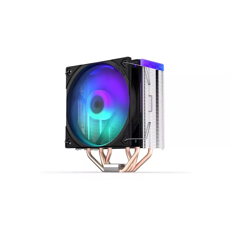 Gaisa dzesētājs ENDORFY Fera 5 ARGB 120 mm melns — 4 siltuma caurules, 1x120 mm PWM ventilators, TDP 220 W, augstums 155 mm