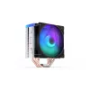 Gaisa dzesētājs ENDORFY Fera 5 ARGB 120 mm melns — 4 siltuma caurules, 1x120 mm PWM ventilators, TDP 220 W, augstums 155 mm