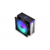 Gaisa dzesētājs ENDORFY Fera 5 ARGB 120 mm melns — 4 siltuma caurules, 1x120 mm PWM ventilators, TDP 220 W, augstums 155 mm