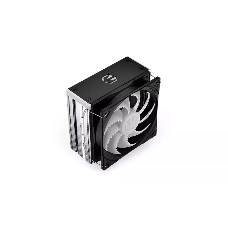 Gaisa dzesētājs ENDORFY Fera 5 ARGB 120 mm melns — 4 siltuma caurules, 1x120 mm PWM ventilators, TDP 220 W, augstums 155 mm