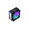 Gaisa dzesētājs ENDORFY Fera 5 ARGB 120 mm melns — 4 siltuma caurules, 1x120 mm PWM ventilators, TDP 220 W, augstums 155 mm
